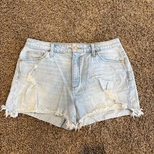 Universal Thread Light Wash Distressed Jean Shorts